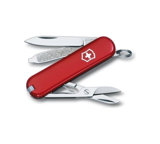 Нож-брелок Victorinox Classic 0.6223 58 мм, 7 функций, красный