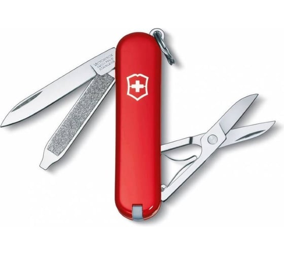 Нож-брелок Victorinox Classic 0.6223 58 мм, 7 функций, красный