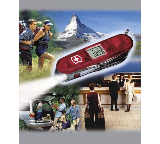 Швейцарский нож красный полупрозрачный Victorinox Traveller Lite 1.7905.AVT