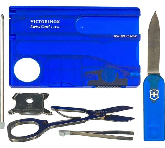 Швейцарская карточка Victorinox SwissCard Lite Blue 0.7322.T2 синяя