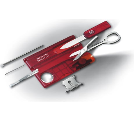 Швейцарская карточка Victorinox SwissCard Lite Red 0.7300.T красная