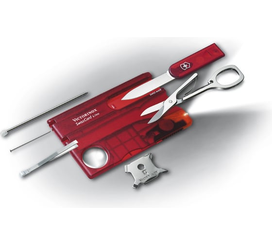 Швейцарская карточка Victorinox SwissCard Lite Red 00.7300.TB1 красная, в блистере