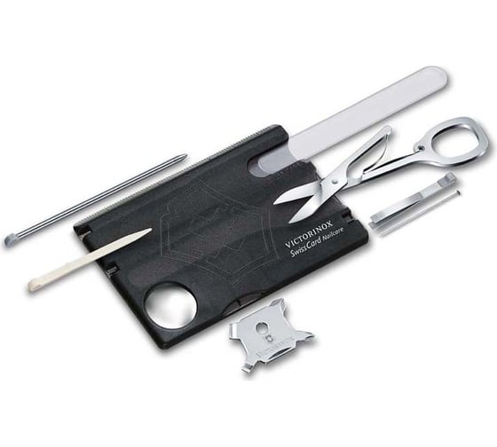 Швейцарская карточка Victorinox SwissCard Nailcare 0.7240.T3 черная