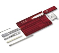 Швейцарская карточка Victorinox SwissCard Quattro Ruby 0.7200.T красная