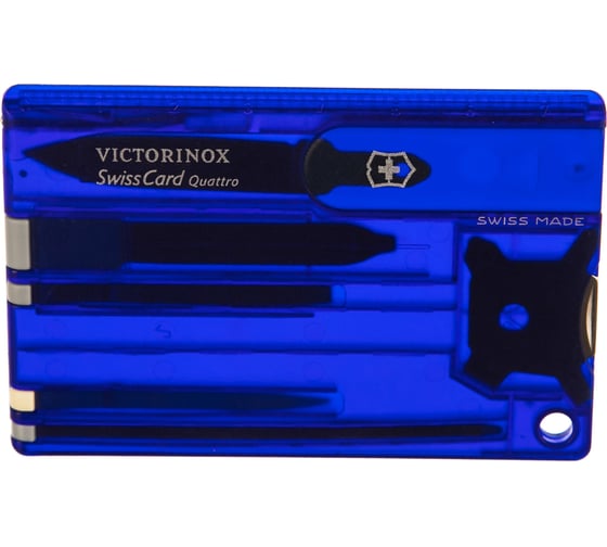 Швейцарская карточка Victorinox SwissCard Quattro Sapphire 0.7222.T2 синяя