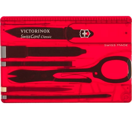 Швейцарская карточка Victorinox SwissCard Ruby 0.7100.T красная