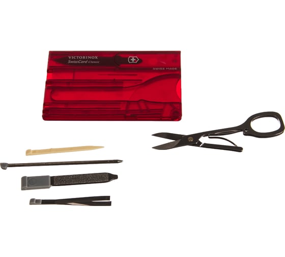 Швейцарская карточка Victorinox SwissCard Ruby 0.7100.T красная