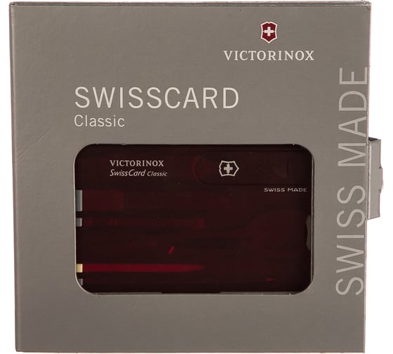 Швейцарская карточка Victorinox SwissCard Ruby 0.7100.T красная