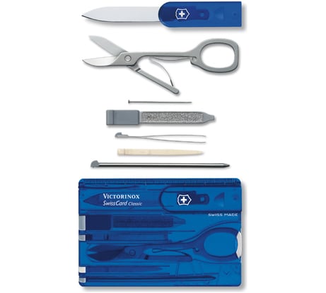 Швейцарская карточка Victorinox SwissCard Sapphire 0.7122.T2 синяя
