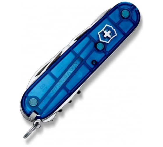 Швейцарский нож Victorinox Climber 1.3703.T2 полупрозрачный синий