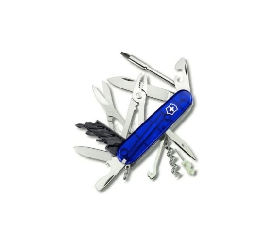 Швейцарский нож Victorinox CyberTool 1.7725.T2 91 мм, 34 функции, синий полупрозрачный