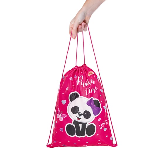 Мешок для обуви Пифагор 1 отделение, 42x34 см, panda time 271601