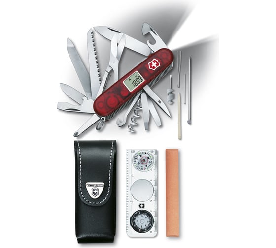 Швейцарский нож Victorinox Expedition Kit 1.8741.AVT 91 мм, 41 функций, красный полупрозрачный 1