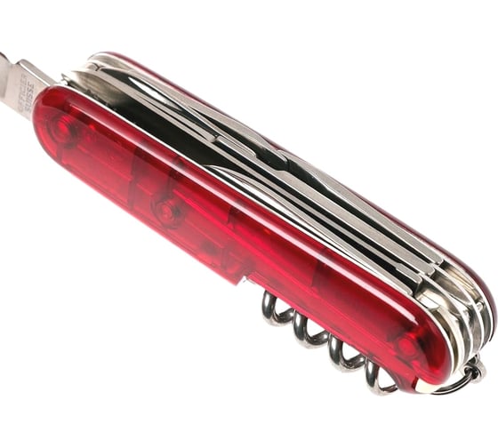 Швейцарский нож Victorinox Huntsman полупрозрачный красный 1.3713.T