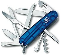 Швейцарский нож Victorinox Huntsman Sapphire 1.3713.T2 полупрозрачный синий