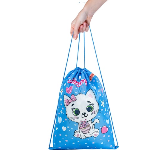 Мешок для обуви Пифагор 1 отделение, 42x34 см, yummy cupcake 271603
