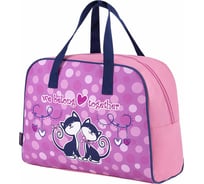 Сумка для внешкольных занятий с ручками, 35x25x15 см, friendly kittens, BRAUBERG 271589