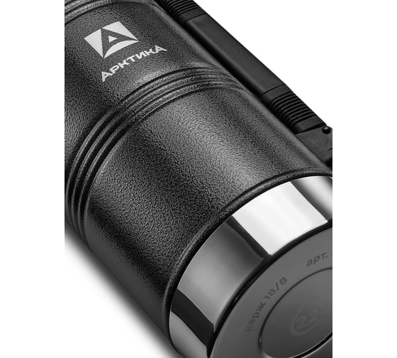 Термос Арктика Уазик 2.2 л, черный, с ручкой 106-2200Р-BK