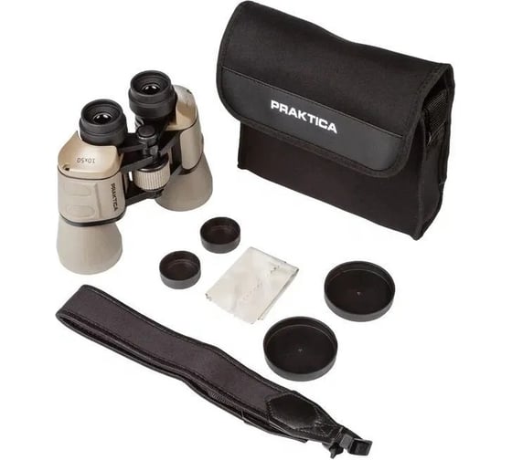 Бинокль Falcon Praktica 10x50, песочный PRA185 11110509