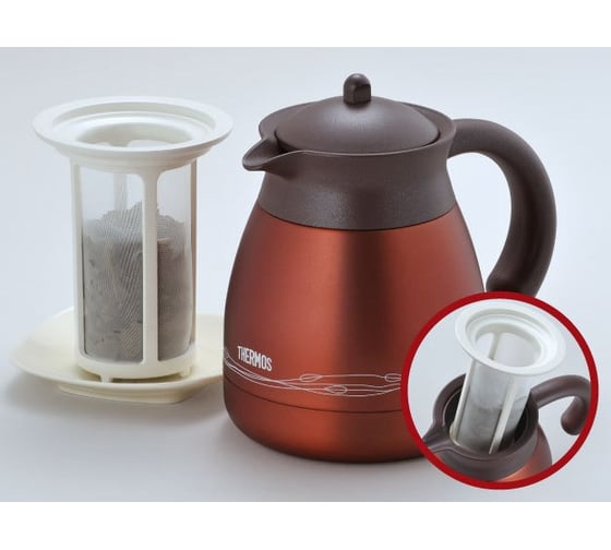 Кувшин-термос со стальной колбой THERMOS TGR-601DL Carafe 0.6 л, медный 432964
