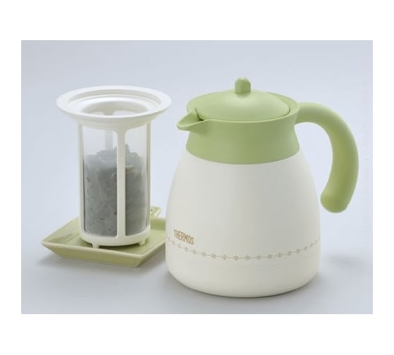 Кувшин-термос со стальной колбой THERMOS TGR-601HBG Carafe 0.6 л, белый 433190