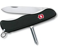 Черный нож для спецслужб с фиксатором лезвия и отвертки 111 мм Victorinox SENTINEL 0.8423.3
