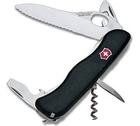 Черный нож для спецслужб с фиксатором лезвия 111 мм Victorinox NOMAD One Hand 0.8353.MW3