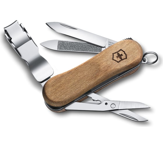 Нож 65мм 6 функций дерево Victorinox Classic Nail Clip Wood 580 0.6461.63
