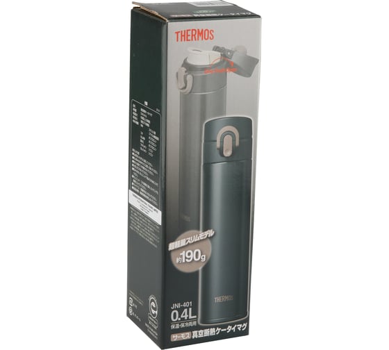 Термос THERMOS JNI-401-MTBK 0.4 л, черный 933881