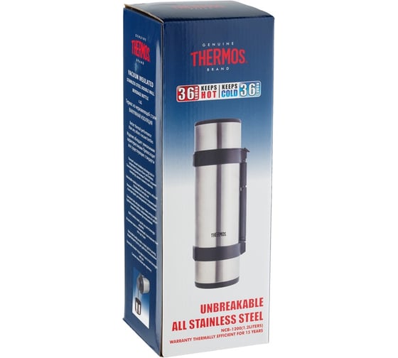 Термос THERMOS NCB-12B Rocket Bottle 1.2 л, черный 835666