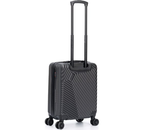 Чемодан Torber Lama, черный, ABS-пластик, 38x21x55 см, 37 л T1919S-Black