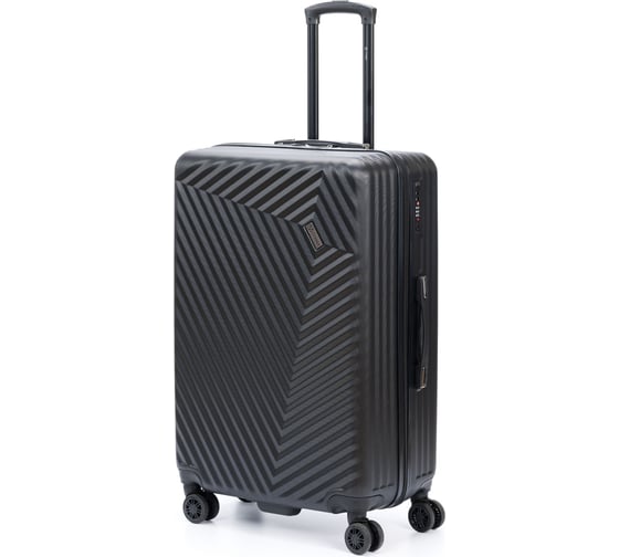 Чемодан Torber Lama, черный, ABS-пластик, 49x29.5x77 см, 92 л T1919L-Black