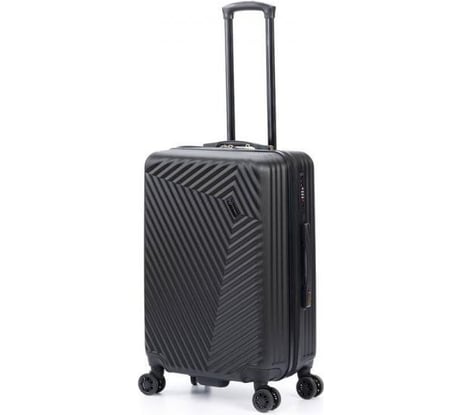 Чемодан Torber Lama, черный, ABS-пластик, 43x25.5x67 см, 62 л T1919M-Black