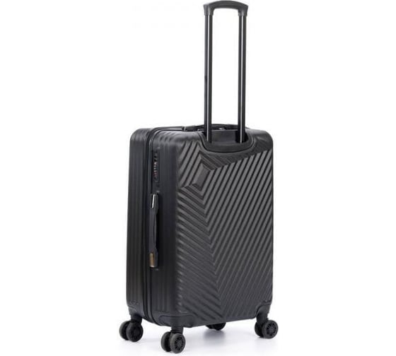Чемодан Torber Lama, черный, ABS-пластик, 43x25.5x67 см, 62 л T1919M-Black