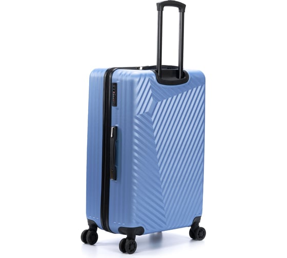 Чемодан Torber Lama, синий, ABS-пластик, 49x29,5x77 см, 92 л T1919L-Blue