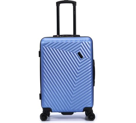 Чемодан Torber Lama, синий, ABS-пластик, 43x25,5x67 см, 62 л T1919M-Blue