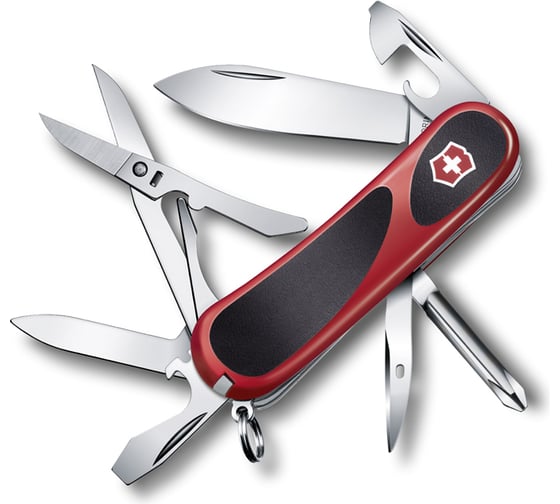 Красный нож 85 мм 14 функций Victorinox EvoGrip 16 2.4903.C 1