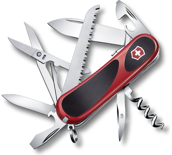 Красный нож 85 мм 15 функций Victorinox EvoGrip S17 2.3913.SC