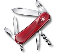 Красный полупрозрачный нож 85 мм 13 функций Victorinox Evolution 10.600 2.3803.ET
