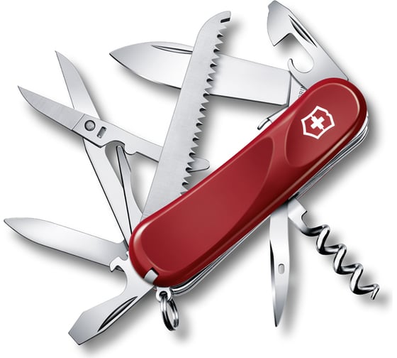 Красный нож 85 мм 15 функций Victorinox Evolution S17 2.3913.SE