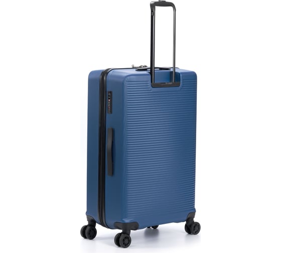 Чемодан Torber Caspian, темно-синий, ABS-пластик, 49x29x78 см, 96 л T2055L-Navi