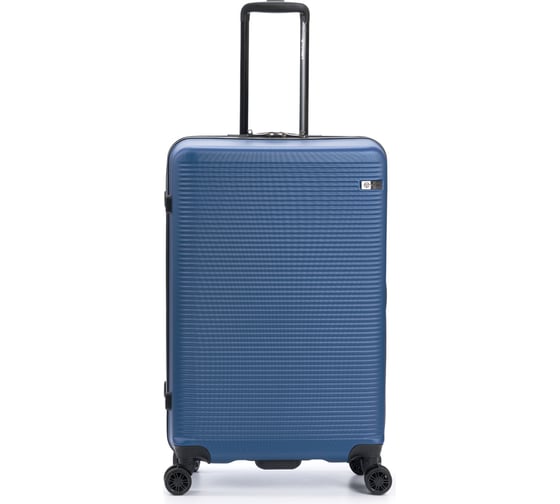 Чемодан Torber Caspian, темно-синий, ABS-пластик, 49x29x78 см, 96 л T2055L-Navi
