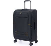 Чемодан Torber Brosno, черный, нейлон 600D, 43.5x26x68 см, 56 л T1901M-Black