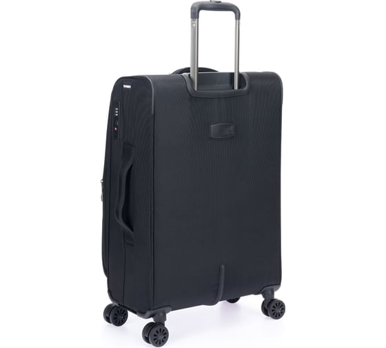 Чемодан Torber Brosno, черный, нейлон 600D, 43.5x26x68 см, 56 л T1901M-Black
