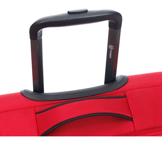 Чемодан Torber Brosno, красный, нейлон 600D, 48x30x78 см, 85 л T1901L-Red