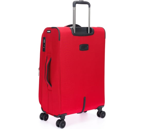 Чемодан Torber Brosno, красный, нейлон 600D, 43.5x26x68 см, 56 л T1901M-Red