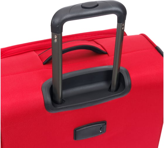 Чемодан Torber Brosno, красный, нейлон 600D, 43.5x26x68 см, 56 л T1901M-Red