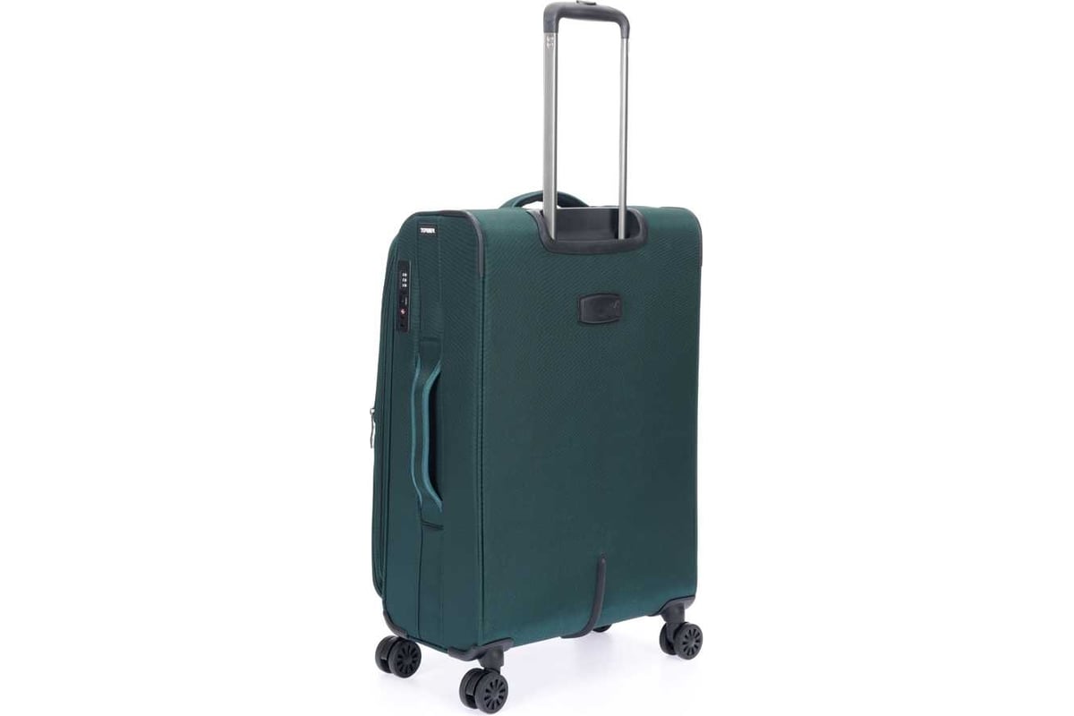 Чемодан Torber Seyd, темно-зеленый, нейлон 600D, 43.5x25x68 см, 56 л  T2021M-Green