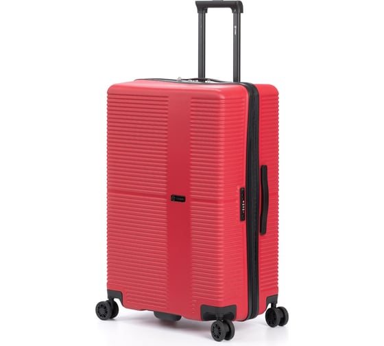 Чемодан Torber Elton, красный, ABS-пластик, 47x29x78 см, 96 л T2056L-Red