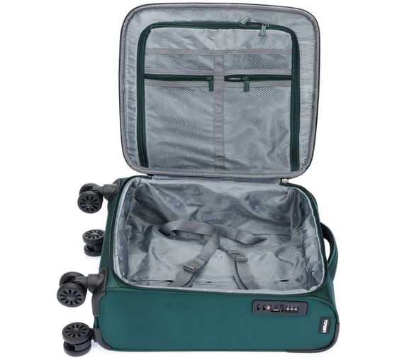 Чемодан Torber Seyd, темно-зеленый, нейлон 600D, 36.5x19x54 см, 32 л T2021S-Green